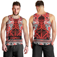 Aotearoa Iwi Ngapuhi Men Tank Top Maori Wharenui House Tribal Pattern LT9 - Polynesian Pride