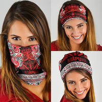 Aotearoa Iwi Ngapuhi Neck Gaiter Maori Wharenui House Tribal Pattern LT9 - Polynesian Pride