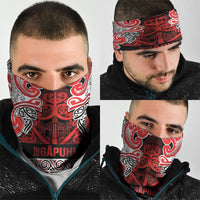 Aotearoa Iwi Ngapuhi Neck Gaiter Maori Wharenui House Tribal Pattern LT9 - Polynesian Pride