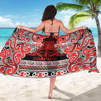 Aotearoa Iwi Ngapuhi Sarong Maori Wharenui House Tribal Pattern LT9 - Polynesian Pride
