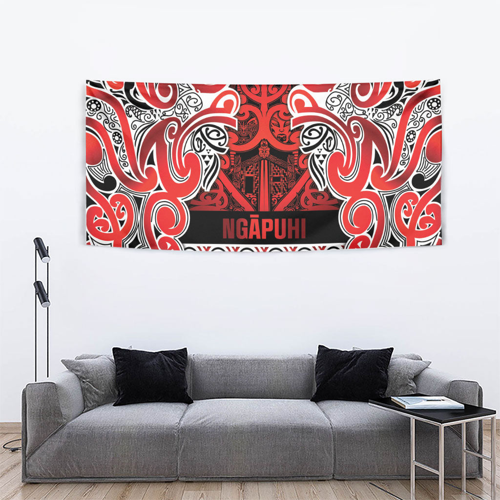 Aotearoa Iwi Ngapuhi Tapestry Maori Wharenui House Tribal Pattern LT9 - Polynesian Pride