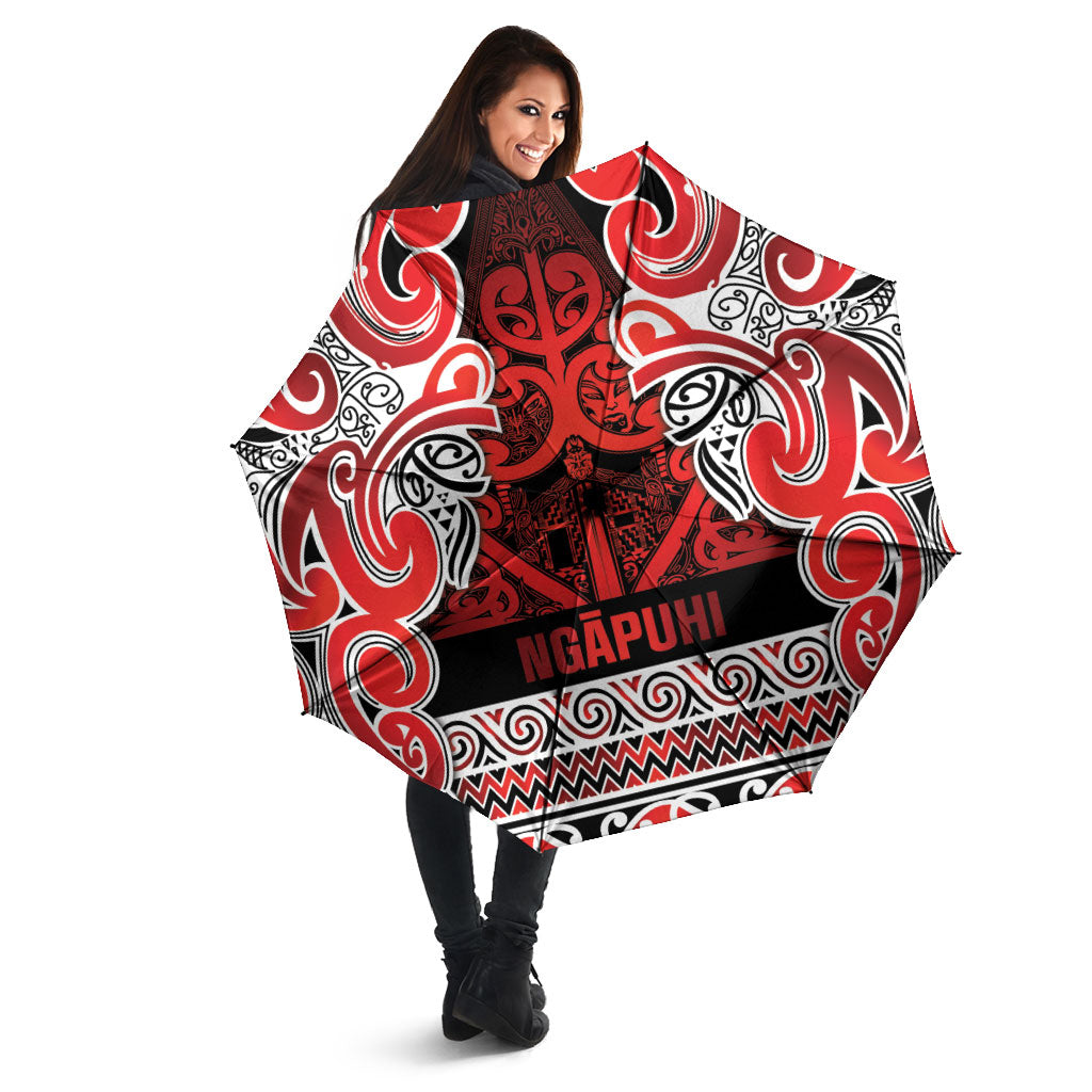 Aotearoa Iwi Ngapuhi Umbrella Maori Wharenui House Tribal Pattern LT9 - Polynesian Pride