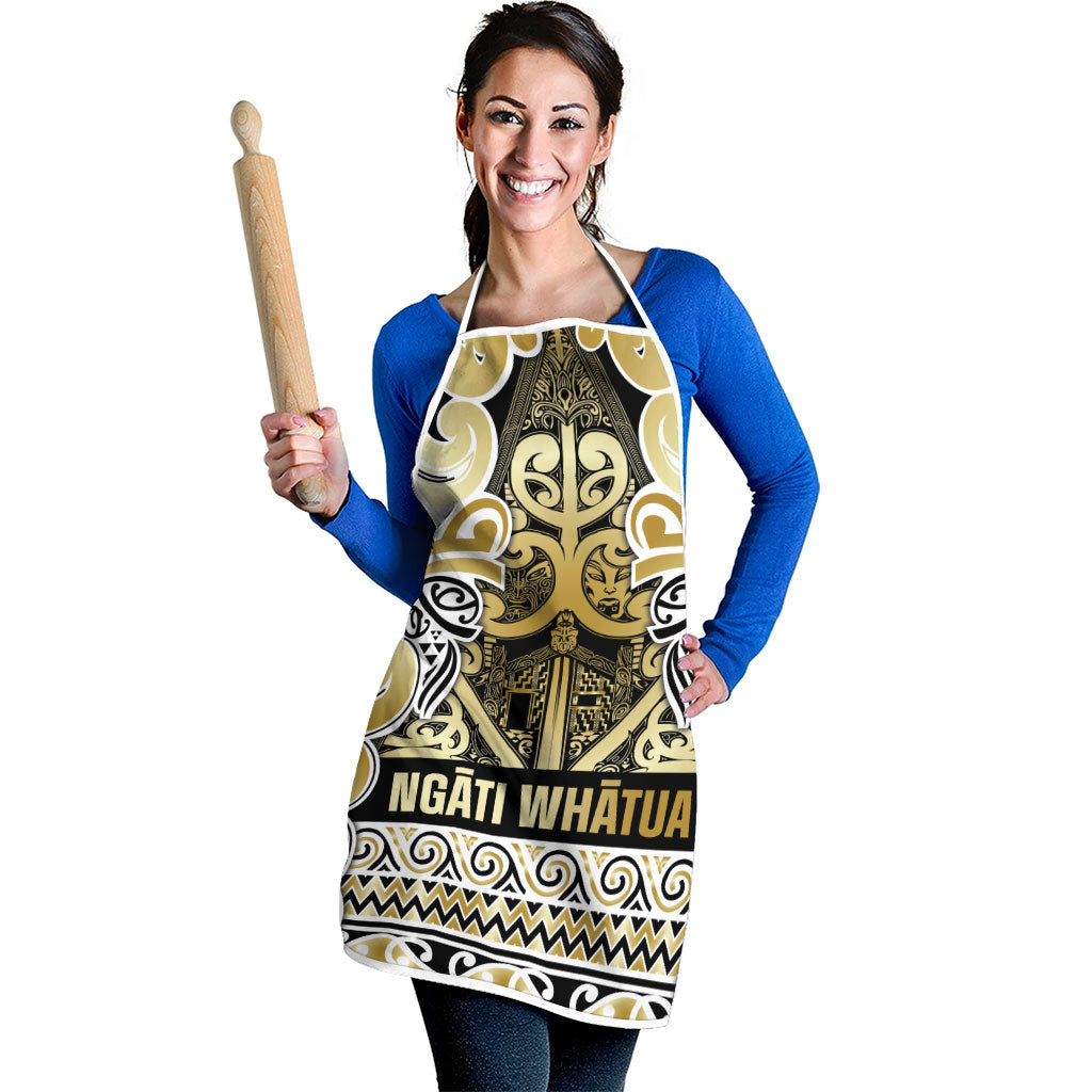 Aotearoa Iwi Ngati Whatua Apron Maori Wharenui House Tribal Pattern LT9 - Polynesian Pride