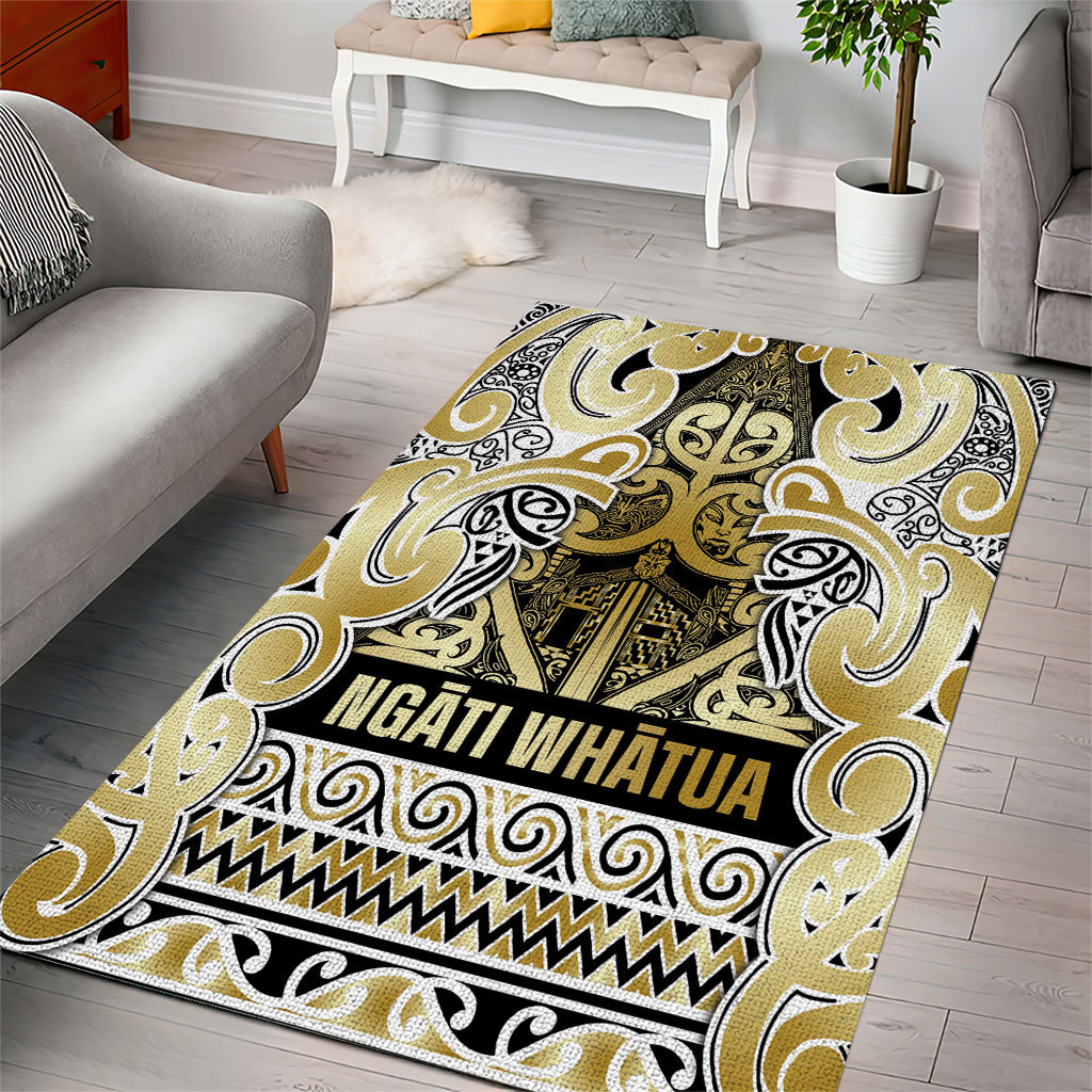 Aotearoa Iwi Ngati Whatua Area Rug Maori Wharenui House Tribal Pattern LT9 - Polynesian Pride