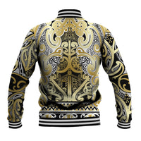 Aotearoa Iwi Ngati Whatua Baseball Jacket Maori Wharenui House Tribal Pattern LT9 - Polynesian Pride