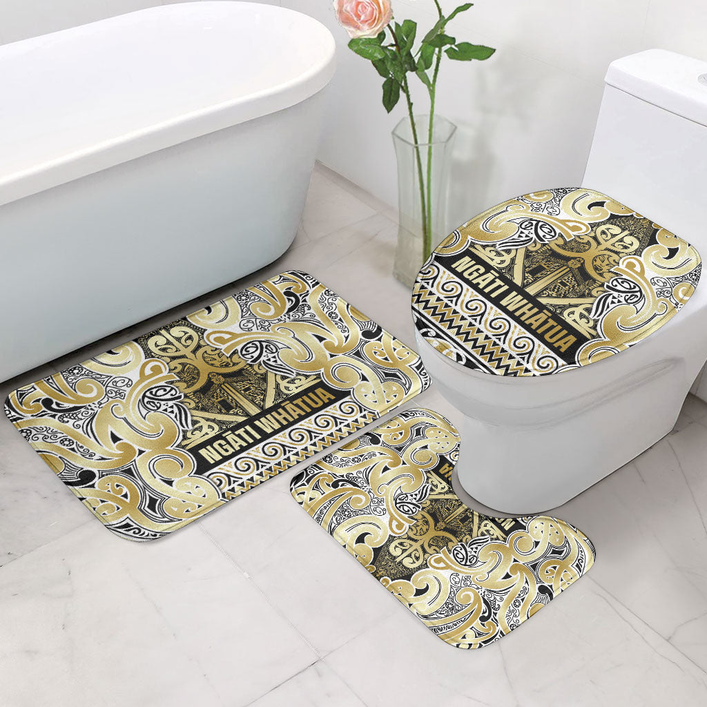 Aotearoa Iwi Ngati Whatua Bathroom Set Maori Wharenui House Tribal Pattern LT9 - Polynesian Pride