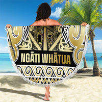 Aotearoa Iwi Ngati Whatua Beach Blanket Maori Wharenui House Tribal Pattern LT9 - Polynesian Pride