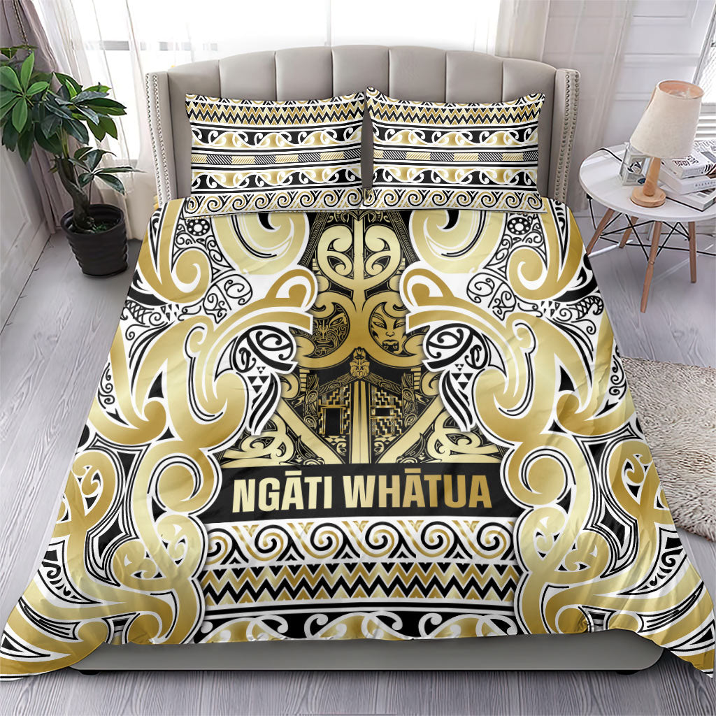 Aotearoa Iwi Ngati Whatua Bedding Set Maori Wharenui House Tribal Pattern LT9 - Polynesian Pride
