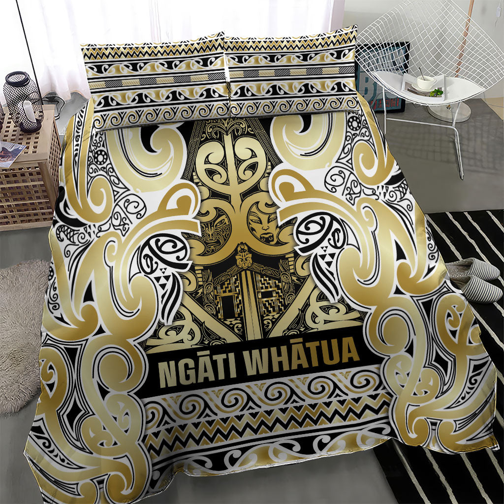 Aotearoa Iwi Ngati Whatua Bedding Set Maori Wharenui House Tribal Pattern LT9 - Polynesian Pride