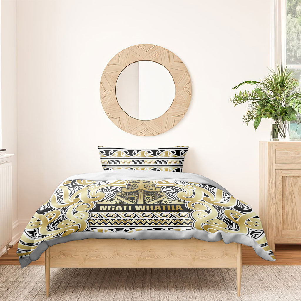 Aotearoa Iwi Ngati Whatua Bedding Set Maori Wharenui House Tribal Pattern LT9 - Polynesian Pride