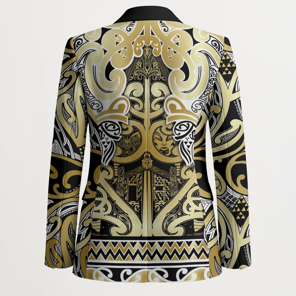 Aotearoa Iwi Ngati Whatua Blazer Maori Wharenui House Tribal Pattern LT9 - Polynesian Pride