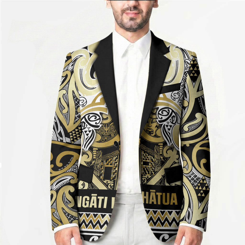 Aotearoa Iwi Ngati Whatua Blazer Maori Wharenui House Tribal Pattern LT9 - Polynesian Pride