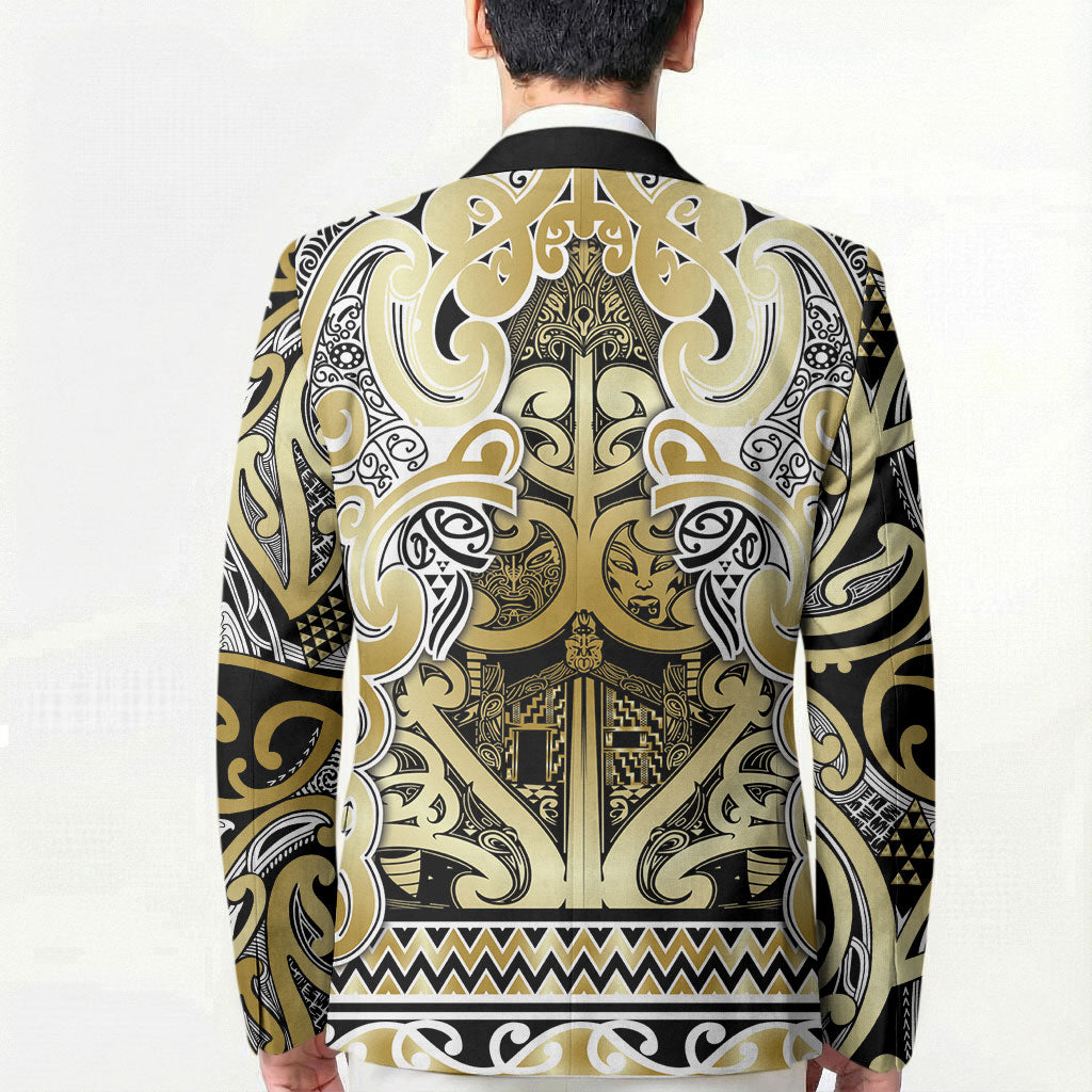 Aotearoa Iwi Ngati Whatua Blazer Maori Wharenui House Tribal Pattern LT9 - Polynesian Pride
