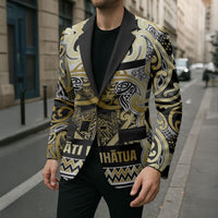 Aotearoa Iwi Ngati Whatua Blazer Maori Wharenui House Tribal Pattern LT9 - Polynesian Pride