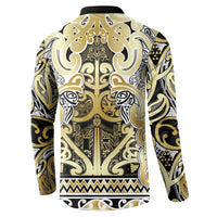 Aotearoa Iwi Ngati Whatua Button Sweatshirt Maori Wharenui House Tribal Pattern LT9 - Polynesian Pride