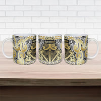Aotearoa Iwi Ngati Whatua Ceramic Mug Maori Wharenui House Tribal Pattern LT9 - Polynesian Pride