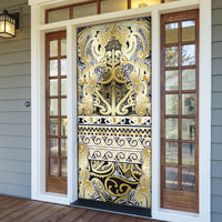 Aotearoa Iwi Ngati Whatua Door Cover Maori Wharenui House Tribal Pattern LT9 - Polynesian Pride