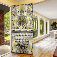 Aotearoa Iwi Ngati Whatua Door Cover Maori Wharenui House Tribal Pattern LT9 - Polynesian Pride