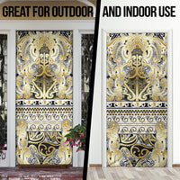 Aotearoa Iwi Ngati Whatua Door Cover Maori Wharenui House Tribal Pattern LT9 - Polynesian Pride