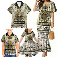 Aotearoa Iwi Ngati Whatua Family Matching Mermaid Dress and Hawaiian Shirt Maori Wharenui House Tribal Pattern LT9 - Polynesian Pride