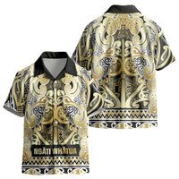 Aotearoa Iwi Ngati Whatua Kid Hawaiian Shirt Maori Wharenui House Tribal Pattern LT9 - Polynesian Pride