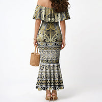 Aotearoa Iwi Ngati Whatua Mermaid Dress Maori Wharenui House Tribal Pattern LT9 - Polynesian Pride