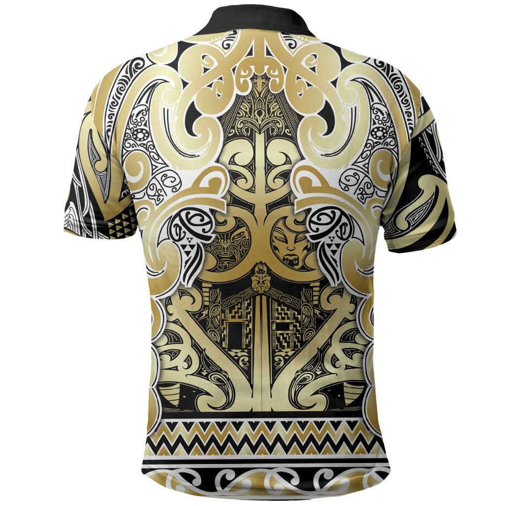 Aotearoa Iwi Ngati Whatua Polo Shirt Maori Wharenui House Tribal Pattern LT9 - Polynesian Pride