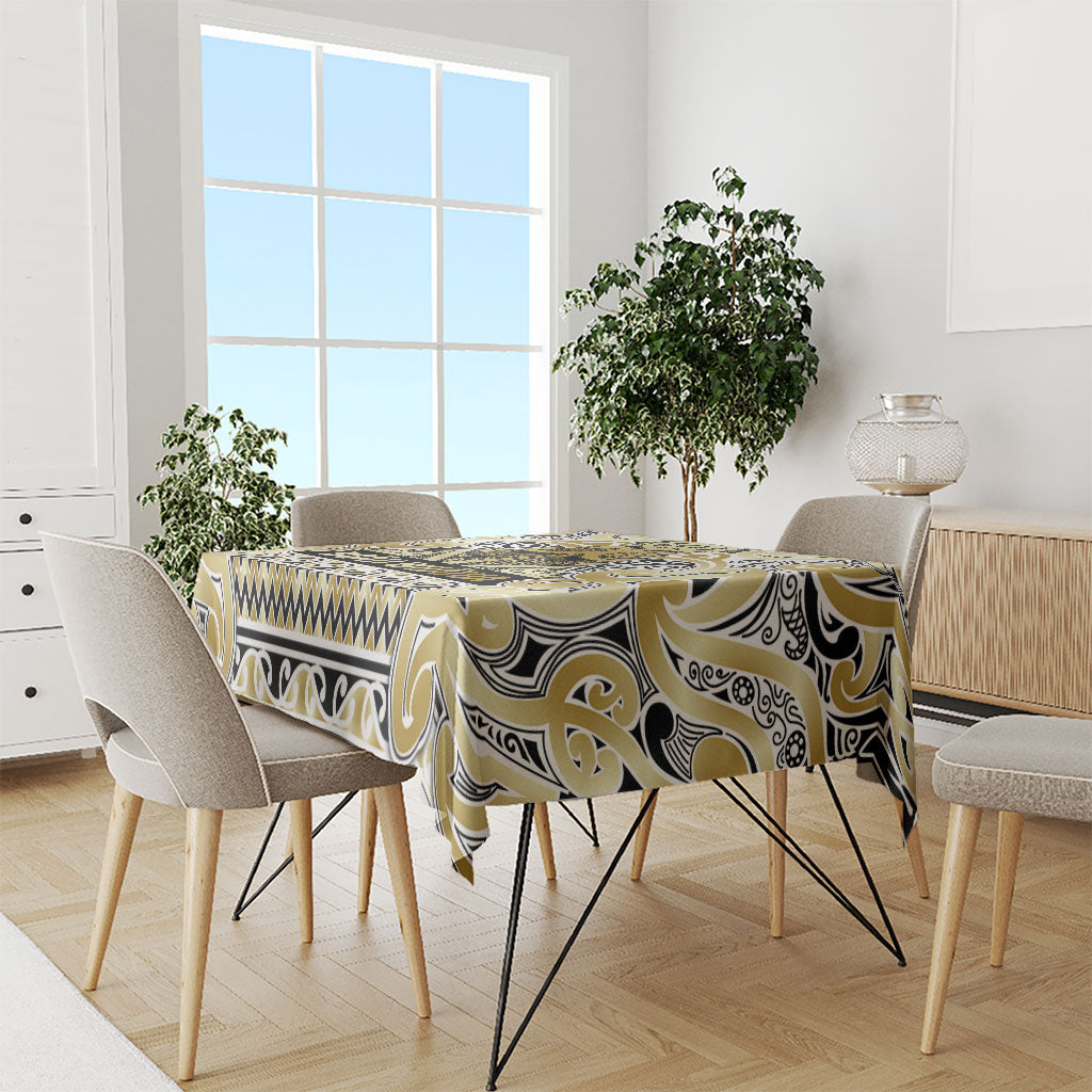 Aotearoa Iwi Ngati Whatua Tablecloth Maori Wharenui House Tribal Pattern LT9 - Polynesian Pride