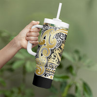 Aotearoa Iwi Ngati Whatua Tumbler With Handle Maori Wharenui House Tribal Pattern LT9 - Polynesian Pride