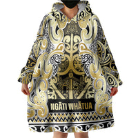 Aotearoa Iwi Ngati Whatua Wearable Blanket Hoodie Maori Wharenui House Tribal Pattern LT9 - Polynesian Pride