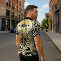 Aotearoa Iwi Ngati Whatua Zipper Polo Shirt Maori Wharenui House Tribal Pattern LT9 - Polynesian Pride