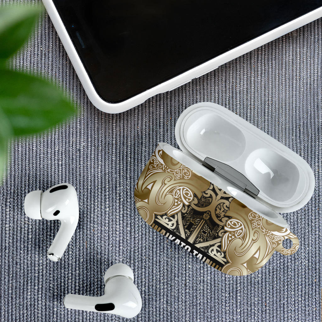 Aotearoa Iwi Waikato Tainui AirPods Case Maori Wharenui House Tribal Pattern LT9 - Polynesian Pride