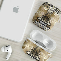 Aotearoa Iwi Waikato Tainui AirPods Case Maori Wharenui House Tribal Pattern LT9 - Polynesian Pride