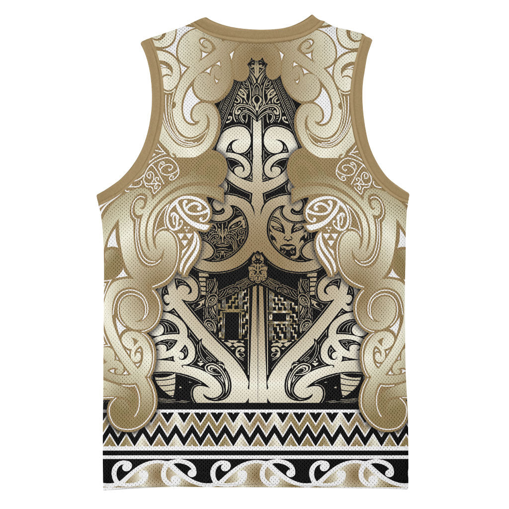 Aotearoa Iwi Waikato Tainui Basketball Jersey Maori Wharenui House Tribal Pattern LT9 - Polynesian Pride