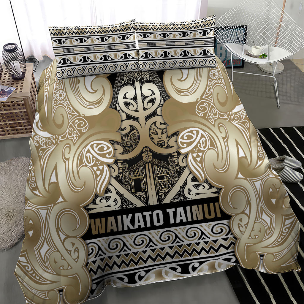 Aotearoa Iwi Waikato Tainui Bedding Set Maori Wharenui House Tribal Pattern LT9 - Polynesian Pride
