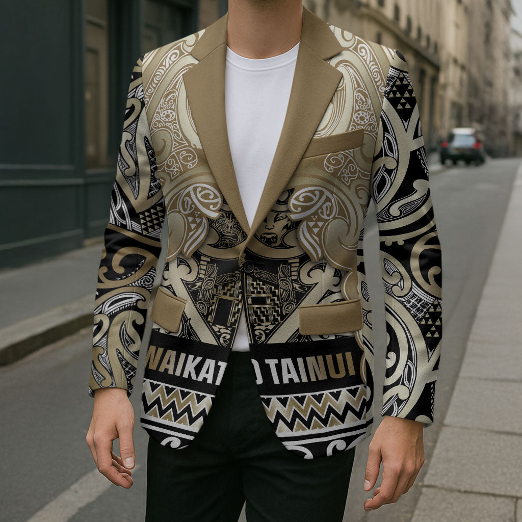 Aotearoa Iwi Waikato Tainui Blazer Maori Wharenui House Tribal Pattern LT9 - Polynesian Pride