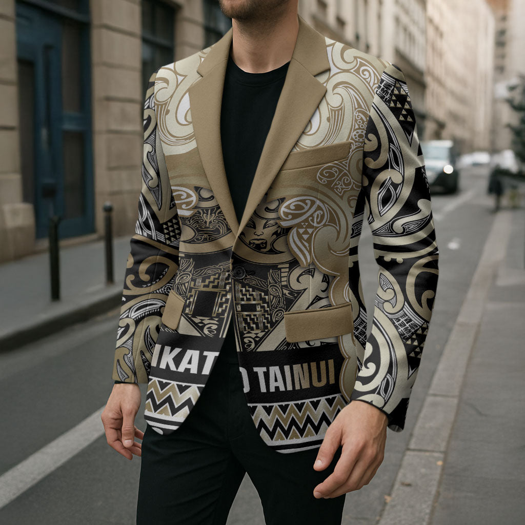 Aotearoa Iwi Waikato Tainui Blazer Maori Wharenui House Tribal Pattern LT9 - Polynesian Pride