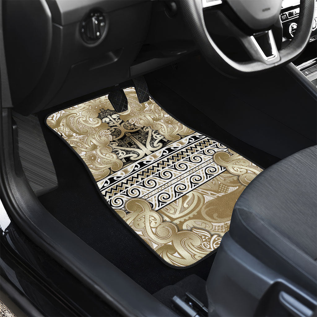 Aotearoa Iwi Waikato Tainui Car Mats Maori Wharenui House Tribal Pattern LT9 - Polynesian Pride