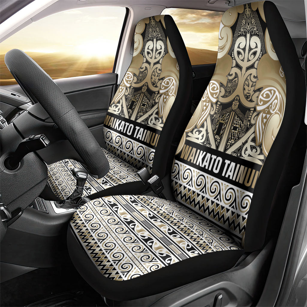 Aotearoa Iwi Waikato Tainui Car Seat Cover Maori Wharenui House Tribal Pattern LT9 - Polynesian Pride