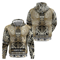 Aotearoa Iwi Waikato Tainui Hoodie Maori Wharenui House Tribal Pattern LT9 - Polynesian Pride
