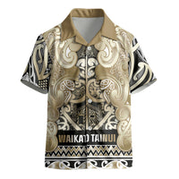 Aotearoa Iwi Waikato Tainui Kid Hawaiian Shirt Maori Wharenui House Tribal Pattern LT9 - Polynesian Pride