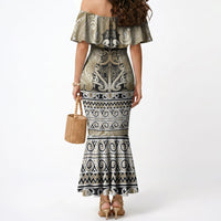 Aotearoa Iwi Waikato Tainui Mermaid Dress Maori Wharenui House Tribal Pattern LT9 - Polynesian Pride