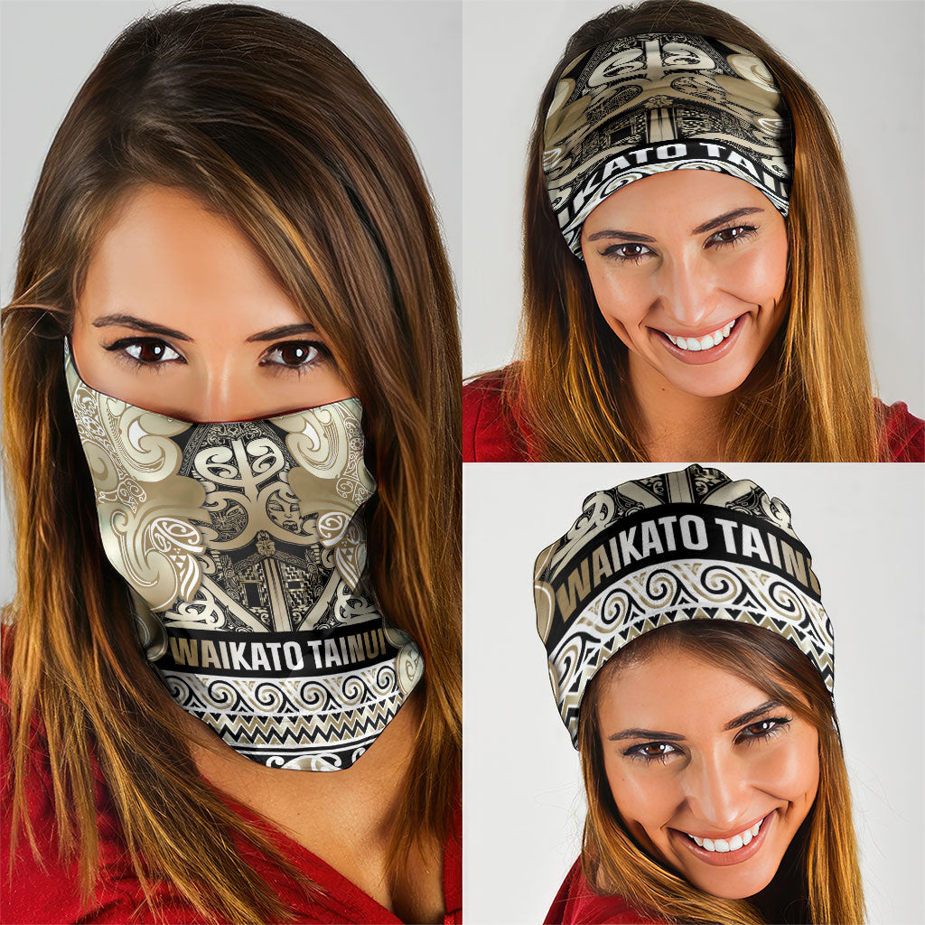 Aotearoa Iwi Waikato Tainui Neck Gaiter Maori Wharenui House Tribal Pattern LT9 - Polynesian Pride