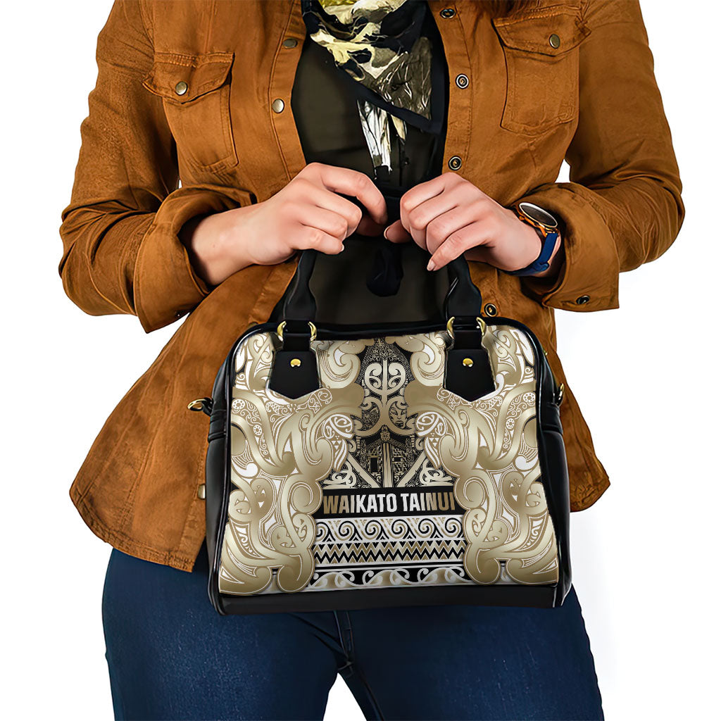Aotearoa Iwi Waikato Tainui Shoulder Handbag Maori Wharenui House Tribal Pattern LT9 - Polynesian Pride
