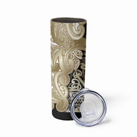 Aotearoa Iwi Waikato Tainui Skinny Tumbler Maori Wharenui House Tribal Pattern LT9 - Polynesian Pride