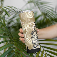 Aotearoa Iwi Waikato Tainui Skinny Tumbler Maori Wharenui House Tribal Pattern LT9 - Polynesian Pride