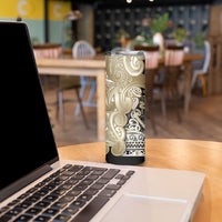 Aotearoa Iwi Waikato Tainui Skinny Tumbler Maori Wharenui House Tribal Pattern LT9 - Polynesian Pride