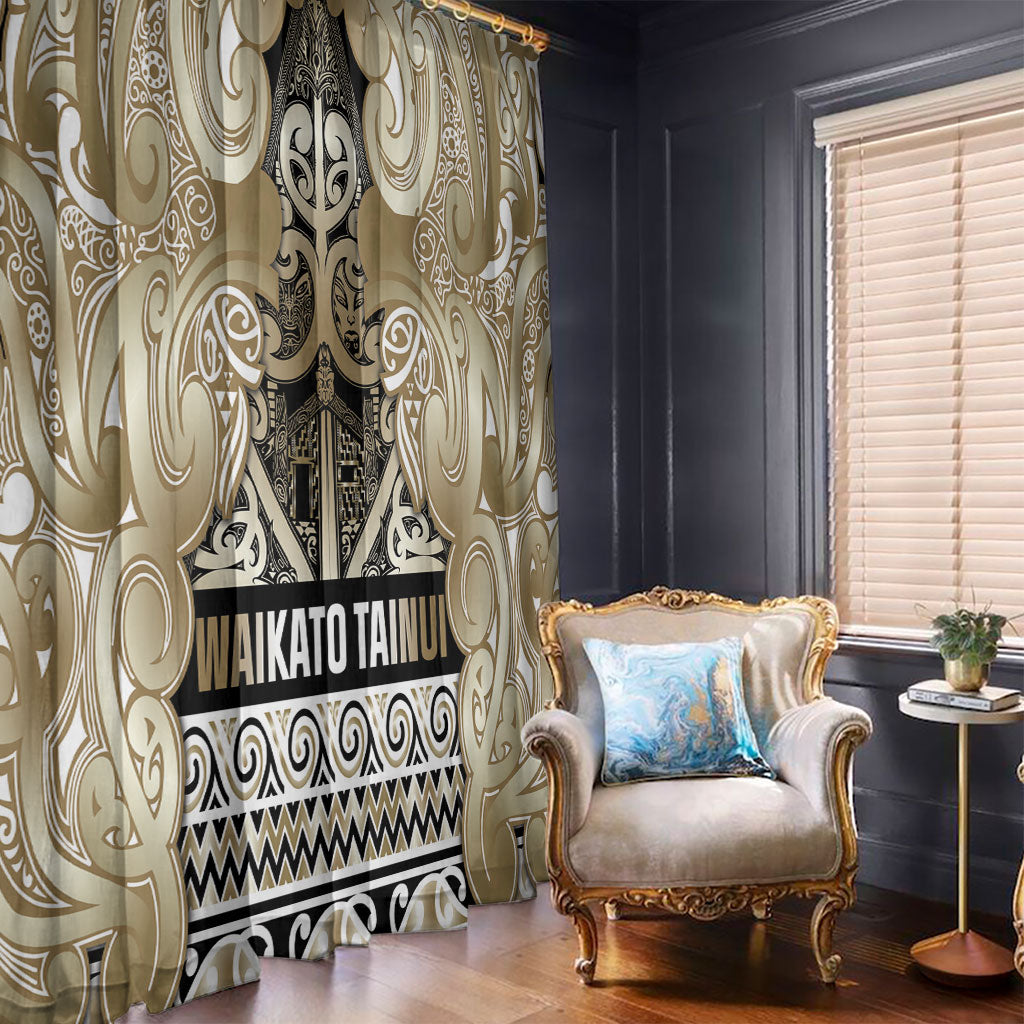 Aotearoa Iwi Waikato Tainui Window Curtain Maori Wharenui House Tribal Pattern LT9 - Polynesian Pride