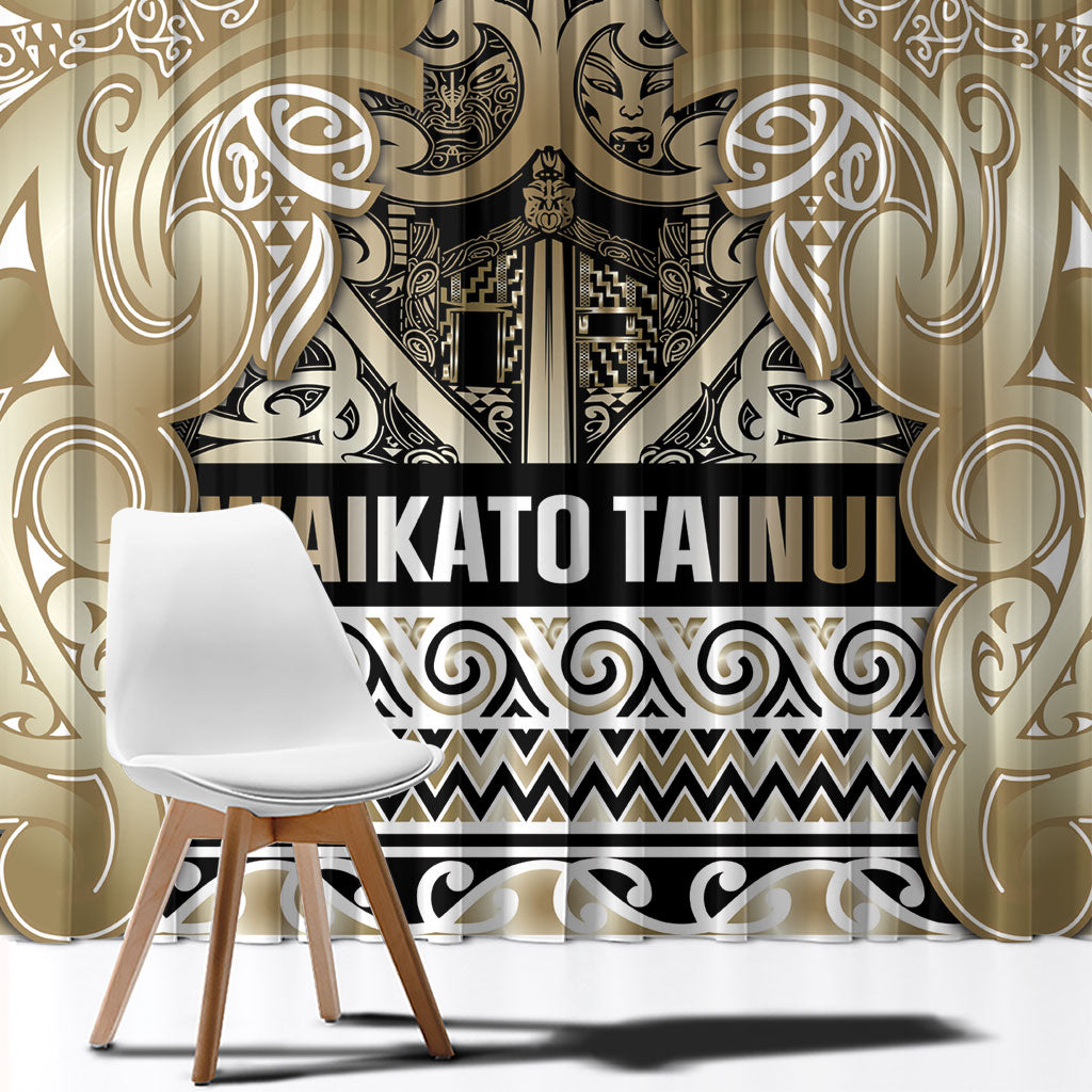 Aotearoa Iwi Waikato Tainui Window Curtain Maori Wharenui House Tribal Pattern LT9 - Polynesian Pride