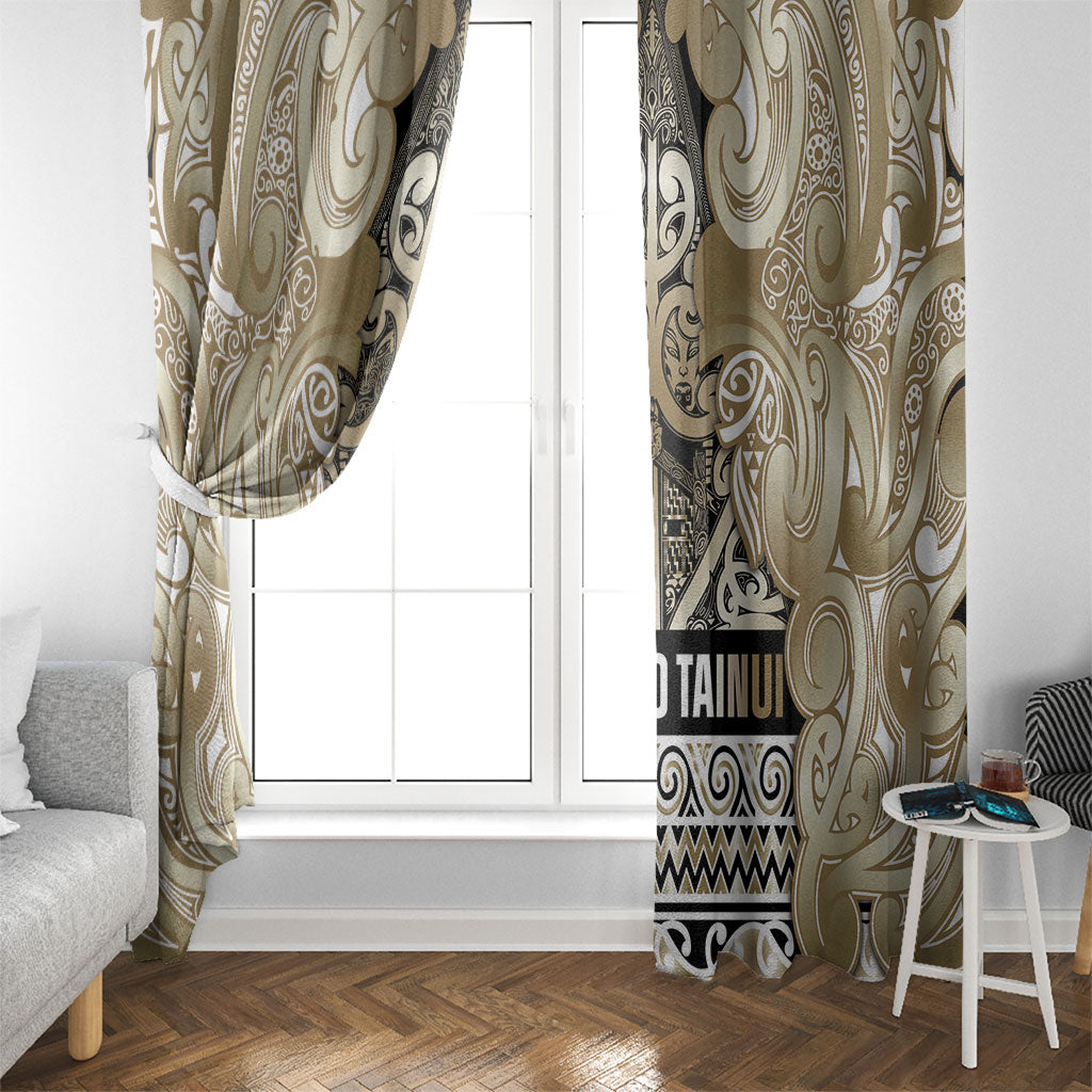Aotearoa Iwi Waikato Tainui Window Curtain Maori Wharenui House Tribal Pattern LT9 - Polynesian Pride